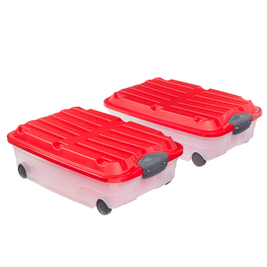 Storage Box Set with Wheels 22 L