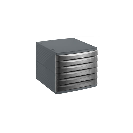 Office chest of drawers with 6 closed drawers QUADRA