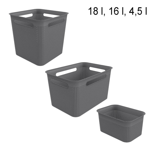 3er Set Box 4,5 l, 16 l und 18 l BRISEN