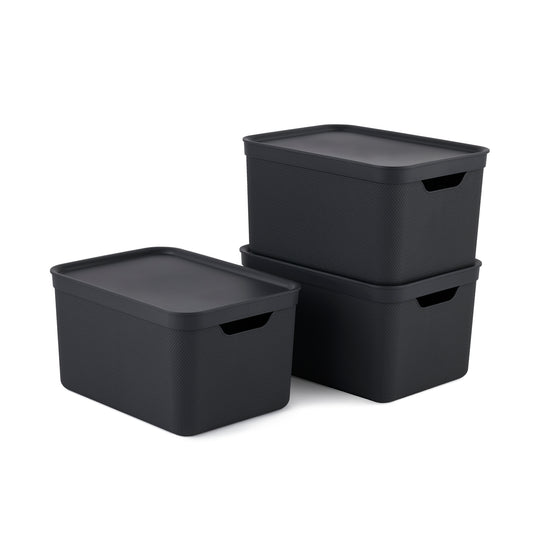 3er Set Deko Box mit Deckel DIN A4 JIVE