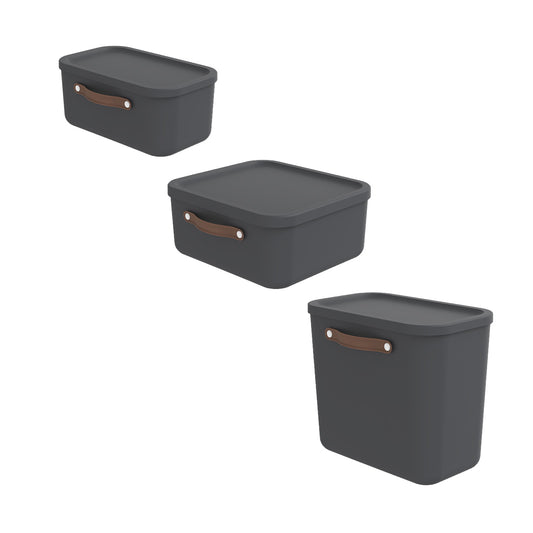 Set di 3 scatole portaoggetti piccole MALOJA