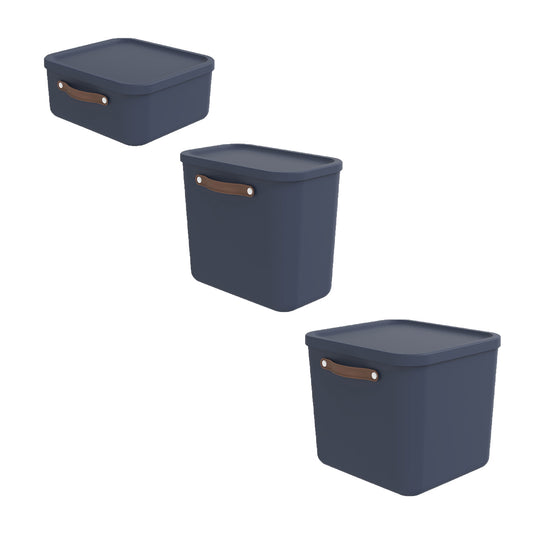 Set di 3 scatole portaoggetti grandi MALOJA