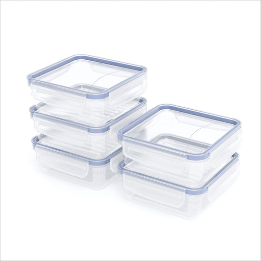 Set di contenitori per alimenti 5 pz. - 0,8 l CLIC & LOCK