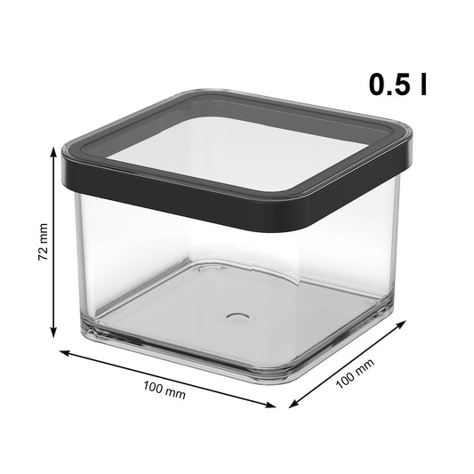 Transparent / Schwarz