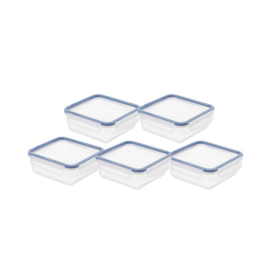 5er Set Kühlschrankdose 0,8 l CLIC & LOCK