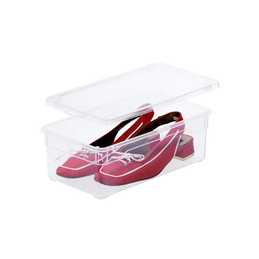 Transparent container for women's shoes 5 l CLEAR