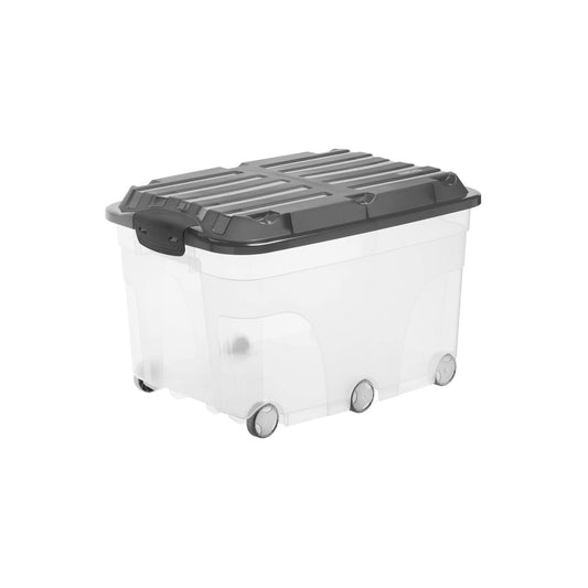 Contenitore con coperchio con 6 ruote 57 l ROLLER