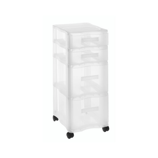 Tower drawer box with wheels, DIN A4 QUADR