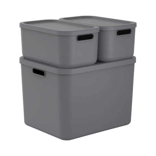 Albula Storage Box Set – 1x 55 L + 2x 12 L