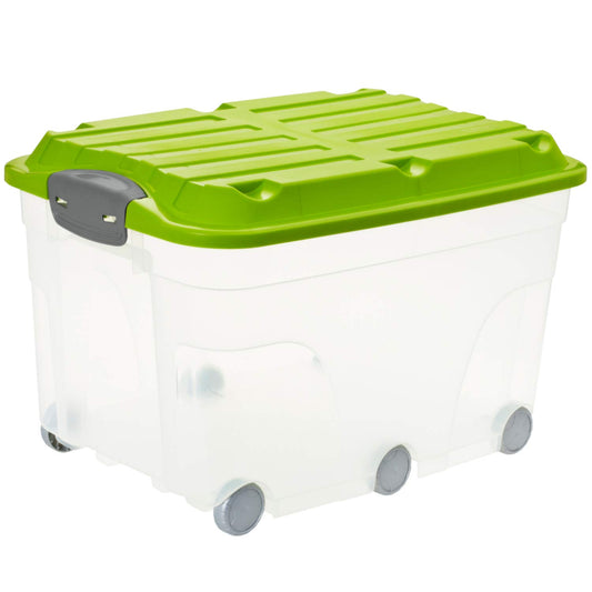 Contenitore con coperchio con 6 ruote 57 l ROLLER