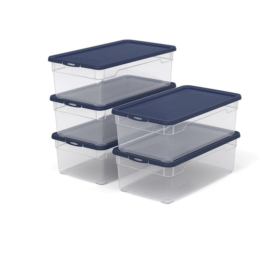 Scatola di Conservazione CLEAR con Coperchio - Set da 5