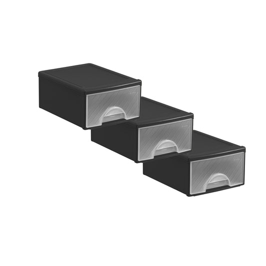 Set di 3 cassettiere con 1 cassetto