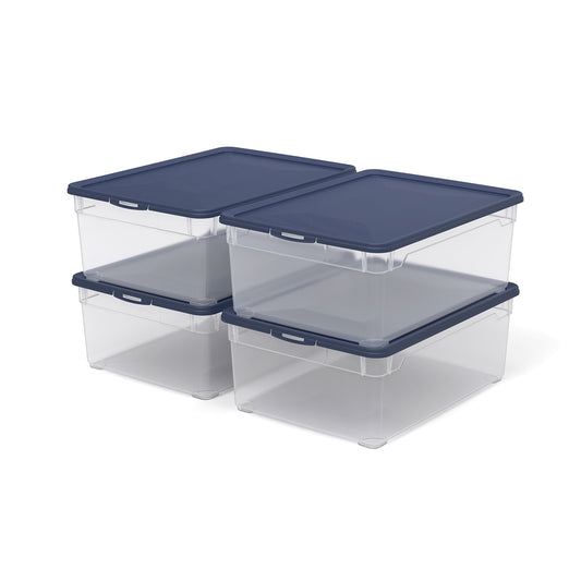 Scatola di Conservazione CLEAR con Coperchio - Set da 4