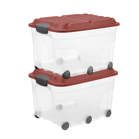 Set 2 pz Contenitore con 6 ruote 57 l ROLLER