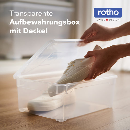 Set di contenitori 10 l, 6 pz. CLEAR | Orizzonte blu trasparente