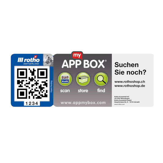 5 pz. Etichetta "App my box"