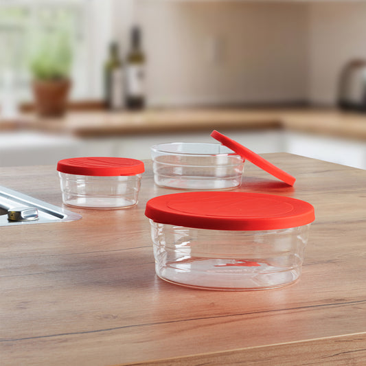 Glass Microwave Container Set 3pc l CENTRIC