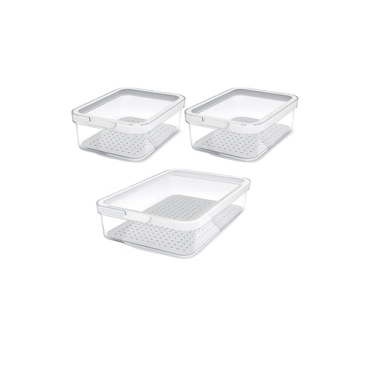 Set 3 pz Contenitore organizer per frigorifero CAUMA