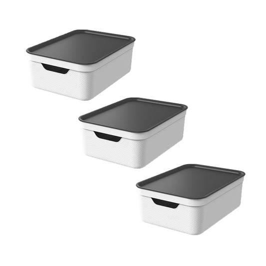 3er Set Deko Box mit Deckel A4/10 L JIVE