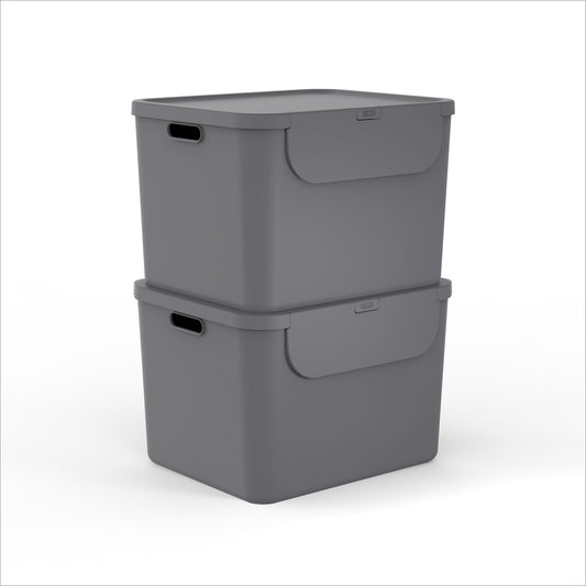 Contenitore per la raccolta differenziata 55 l - set da 2 ALBULA