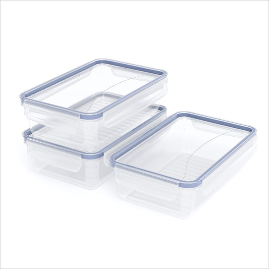 Set contenitori per alimenti 3 pz. CLIC & LOCK