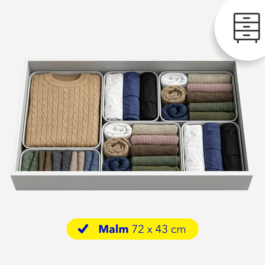Set starter organizer piccoli per MALM – set da 6 pezzi | WOP