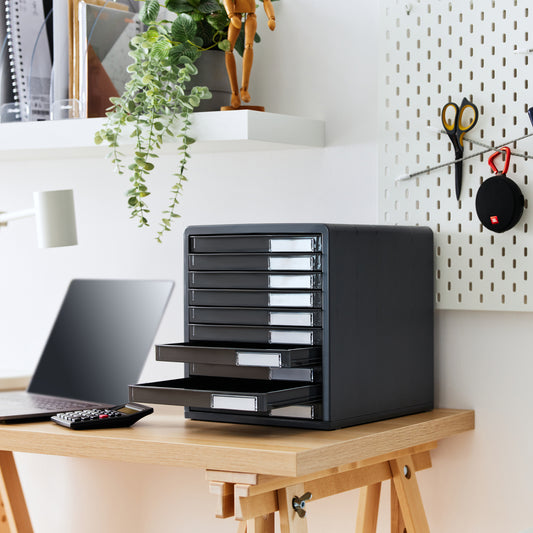 Cassettiera da ufficio con 10 cassetti TIMELESS