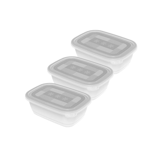 Set of 3 pcs 1 l FREEZE freezer container