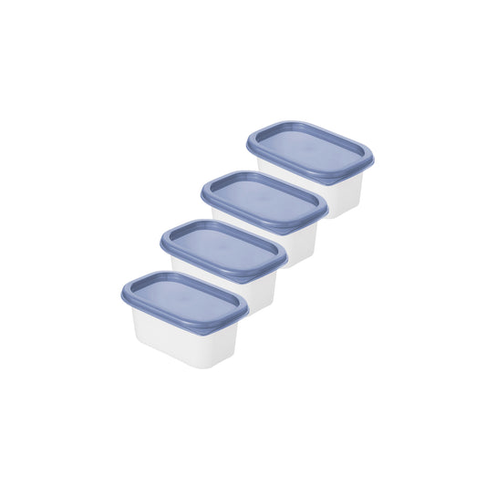 Set of 4 pcs DOMINO 0.2 l freezer food container