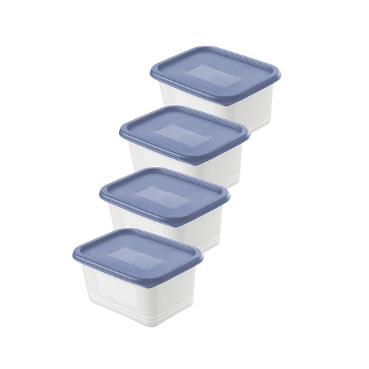 Set of 4 pcs DOMINO freezer food container 0.75 l