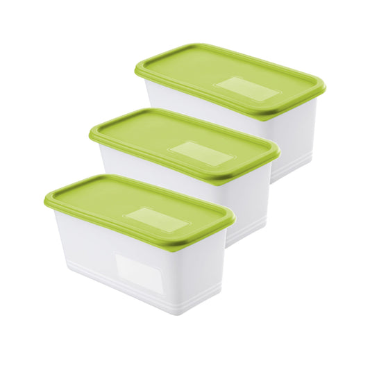 Set of 3 pcs DOMINO 1.5 l freezer food container