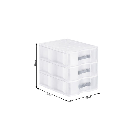 Storage Box System with Drawers DIN A5, 70L l QUADRIX