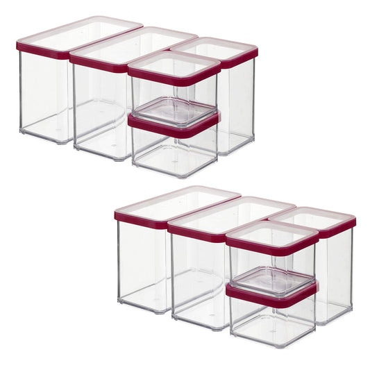 Square Storage Jars 10pc Set l LOFT